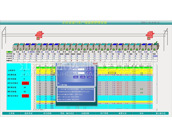 铁岭全自动龙门生产线监控管理系统